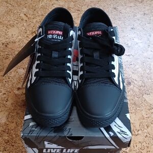 HTXJPN Fuji 2 Men's Size 7 Gunma Style Lo Top Shoes In Black/White Panda NIB